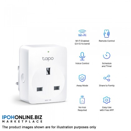 TP-Link Tapo P100 13A Bluetooth Mini Smart Wi-Fi Socket TP-Link Tapo P100 13A Bluetooth Mini Smart Wi-Fi Socket